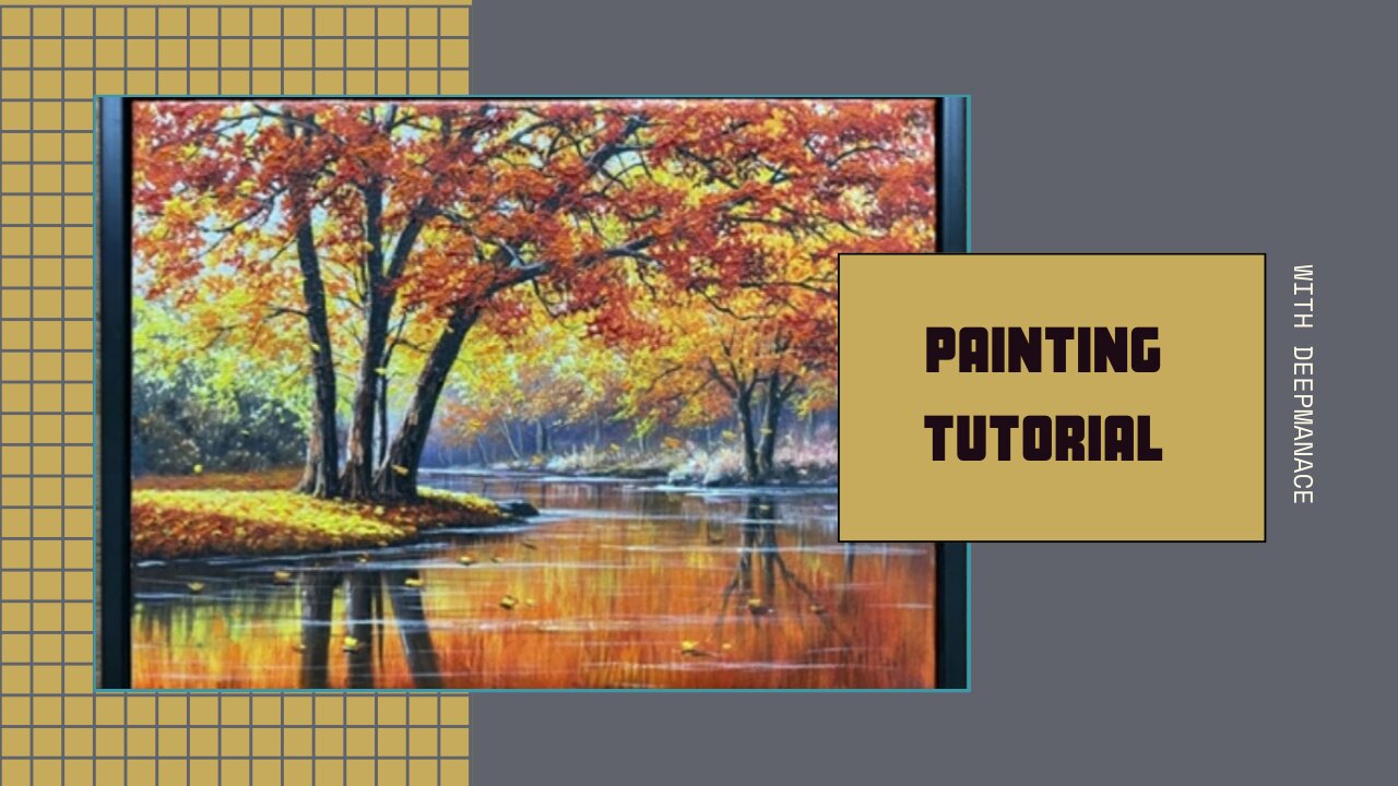 Acrylic Painting tutorial /landscape painting