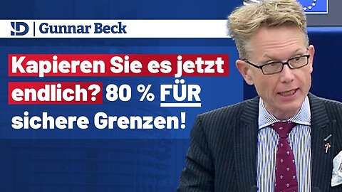 ❓ Kapieren Sie es jetzt endlich? 80% sind für SICHERE GRENZEN❗@MdEP Dr. Gunnar Beck🙈