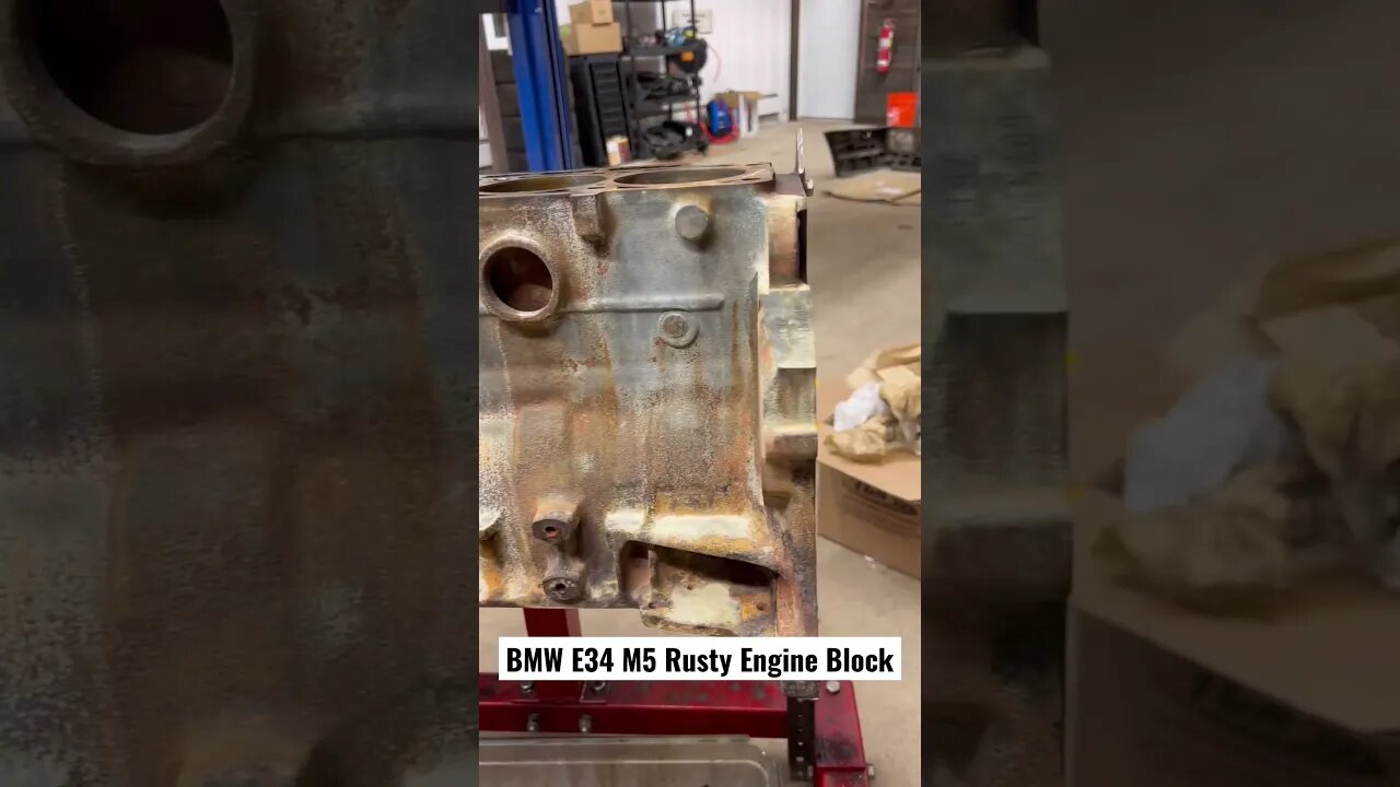 BMW E34 M5 Rusty Engine Block #bmw #bmwm5 #bmwe34 #cars #diy #restoration #automotive #engine #tools