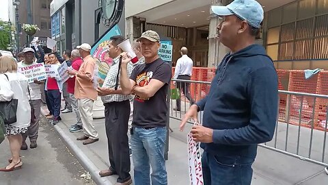 The Exemption from Congestion Pricing Rally Outside @GovKathyHochul Office 6/21/23 hosted by @NYTWA.