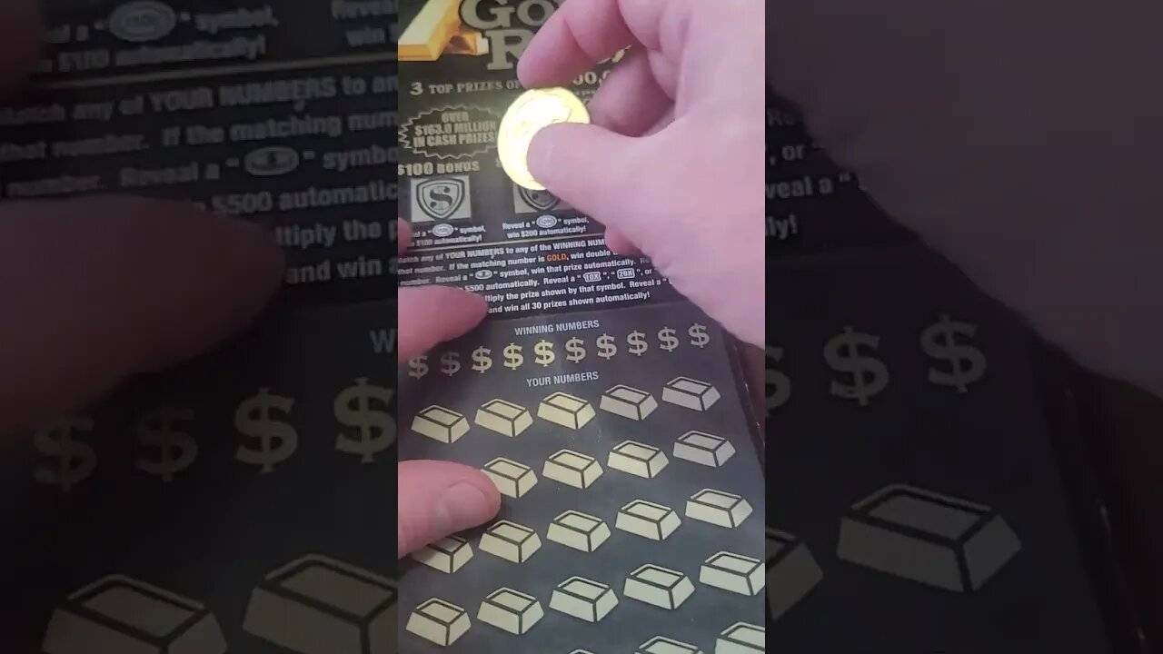 Huge Winning Scratch Off Lottery Ticket Gold Rush Kentucky Lottery!