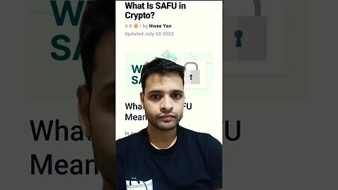 What is SAFU in crypto