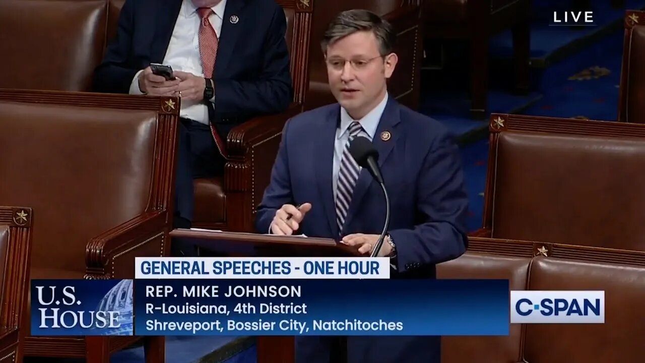 Congressman Johnson leads a Special Order on the House Floor