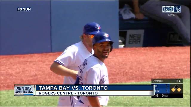 Kevin Pillar scores tiebreaking run as Toronto Blue Jays beat Tampa Bay Rays 2-1