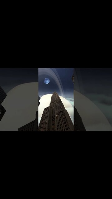 Saturn & Moon - Ring Ceremony over Singapore #shorts #saturn