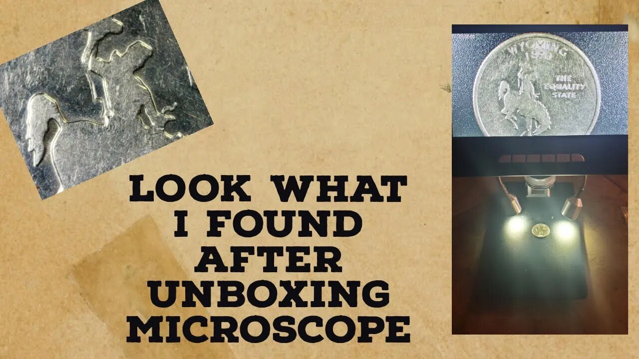 LOOK WHT I FOUND AFTER UNBOXING COIN MICROSCOPE..'ERROR' ON WYOMING STATE QUARTER!!!