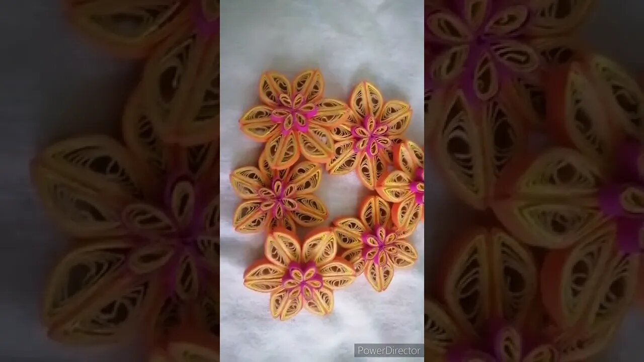 🌼 Beautiful 3D Paper Quilling flowers | ත්‍රිමාණ පේපර් කුවිලින් මල් 🌼@chcreation moratuwa