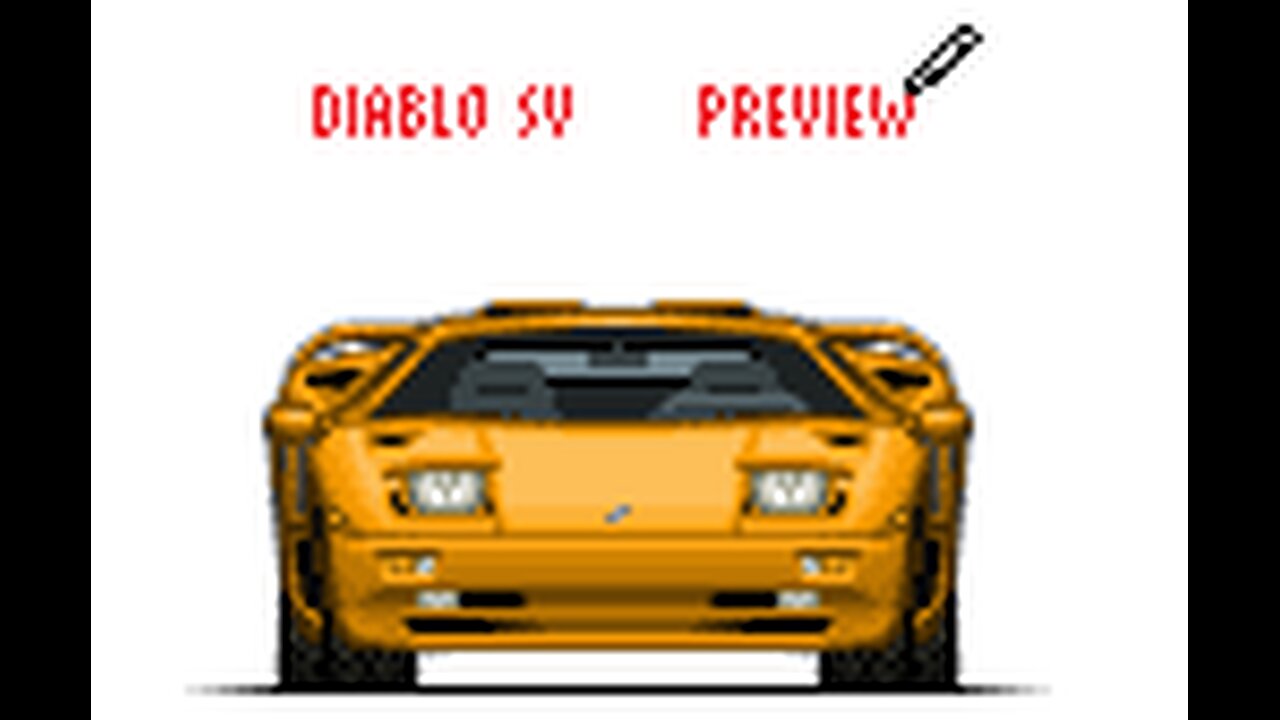 Pixelcar Lamborghini Diablo SV