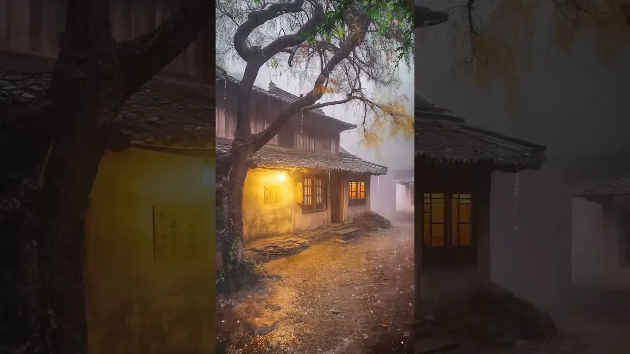 雨声助眠旋律：窗外雨声助眠之音，快速入眠，深度睡眠，治愈失眠#BGM#shorts #shortvideo #sleepmusic #rainsounds #rain #sleep