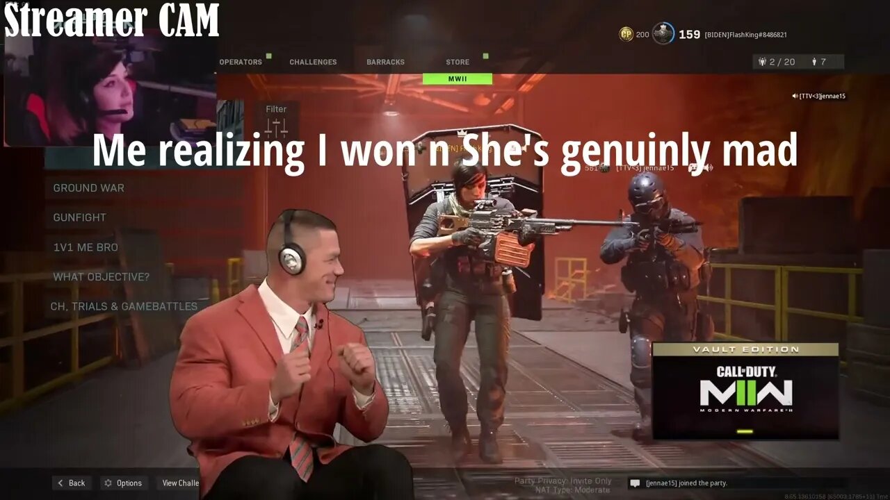 No Life Spamming Streamer E-Girl for HOURS - COD Trolling