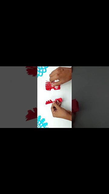 How to Make 3D Paper Snowflake || Easy Paper Crafts #shorts #snowflakes