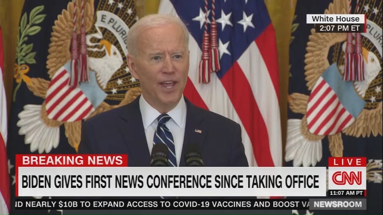 Biden Randomly Starts Yelling in Middle of Press Conference