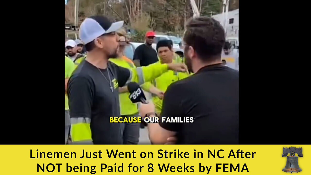 Linemen Just Went on Strike in NC After NOT being Paid for 8 Weeks by FEMA