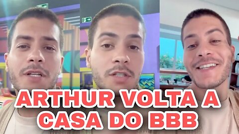 Arthur volta na casa do BBB22 , saiba o que ele foi fazer lá #arthuraguiar #maíracardi #webtvbrasil