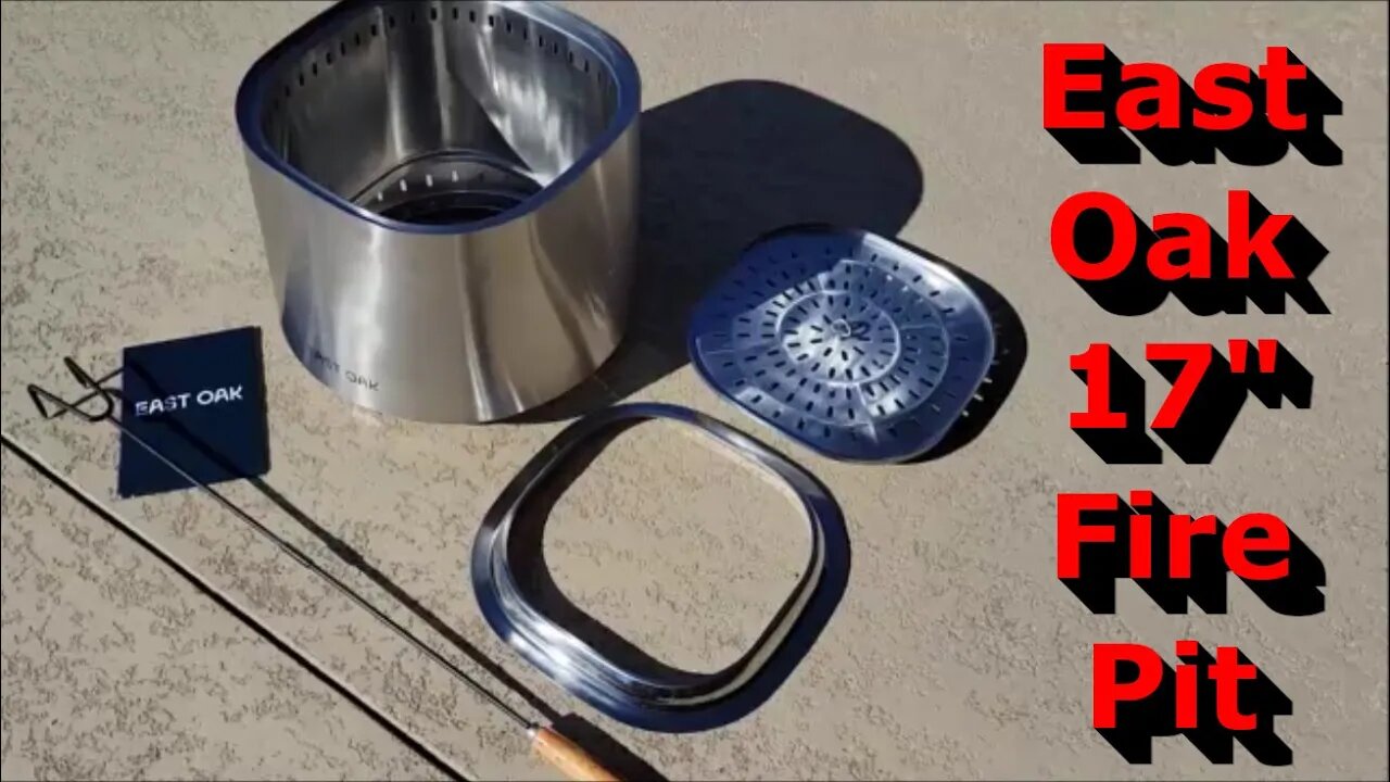 EAST OAK 17'' Stainless Steel Smokeless Fire Pit - Unboxing