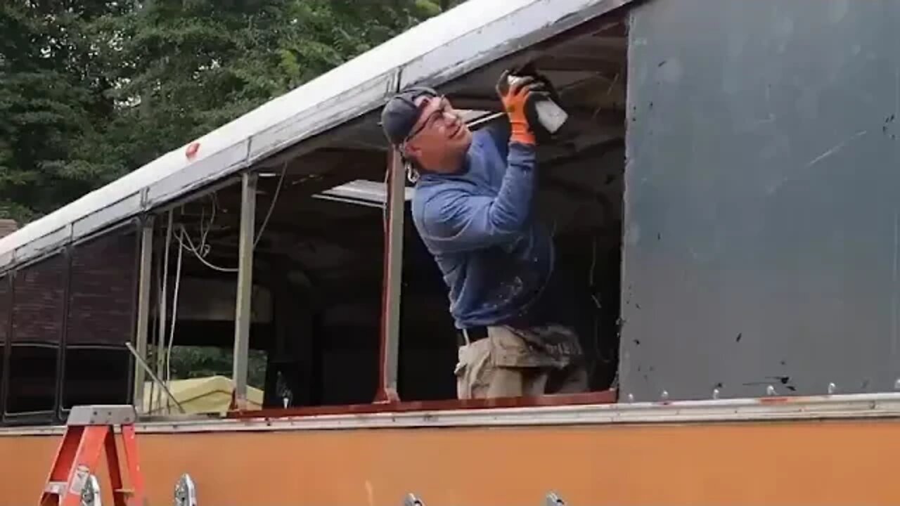 BEAUTIFUL TINY HOME Bus Conversion TIME LAPSE Start to Finish