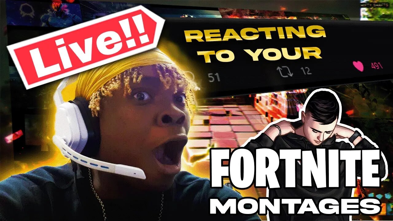 🔴 LIVE 🔴 Reacting to MONTAGES | FIVERR in description