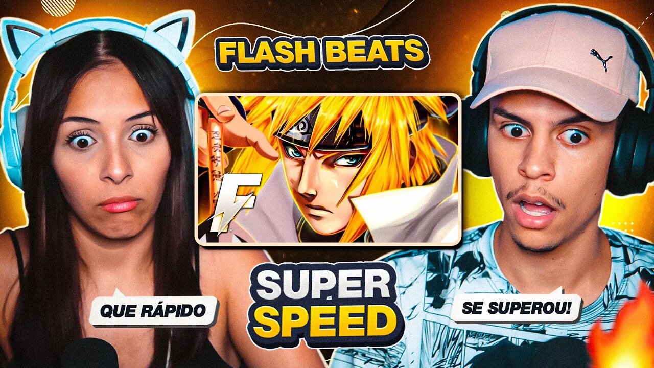 FLASH BEATS - Flow Minato ⚡️ (Naruto) - VELOCIDADE TOTAL | [React em Casal] 🔥