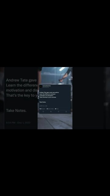 RARE Advice from Andrew Tate - Motivation vs. Discipline