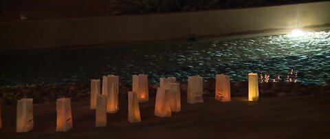 Luminary Lighting in Downtown Summerlin honors lost loved ones