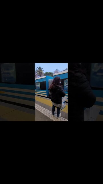 O trem em Buenos Aires Argentina