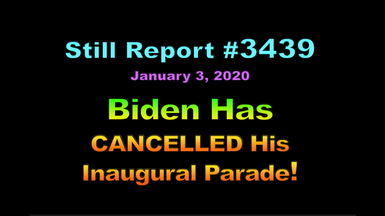 Biden Has Cancelled Inaugural Parade, 3439