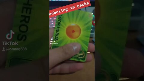 Unboxing 10 Packs! Dragon Ball Cards