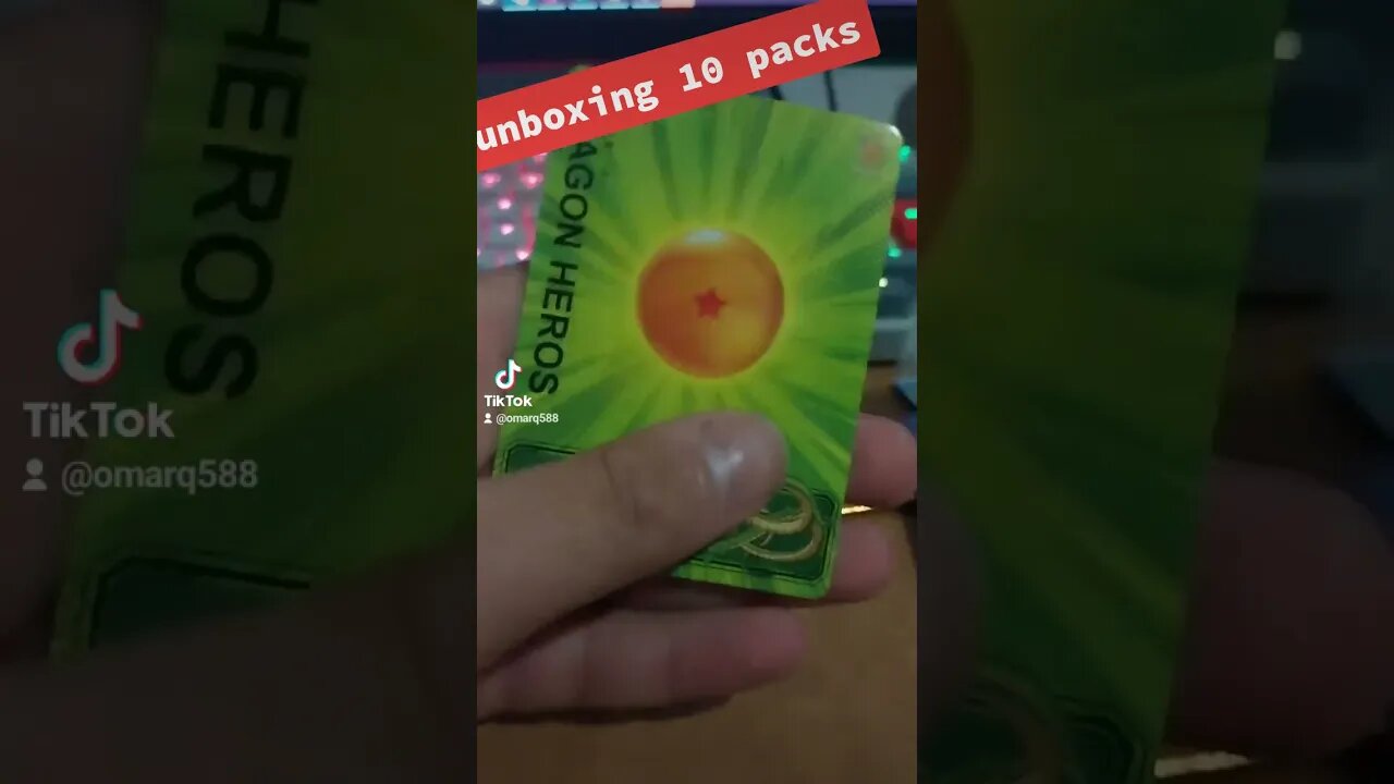 Unboxing 10 Packs! Dragon Ball Cards