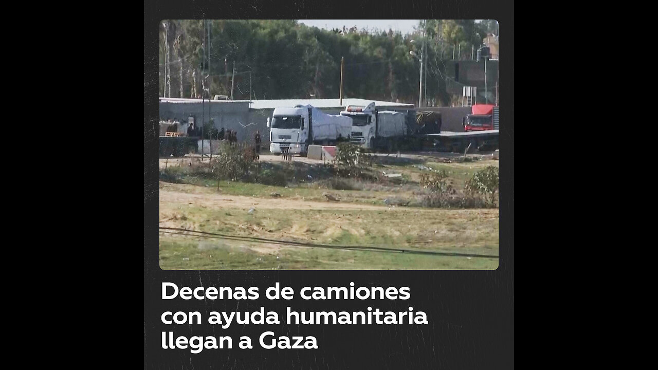 Ayuda humanitaria y combustible ingresa en Gaza en medio de un alto al fuego