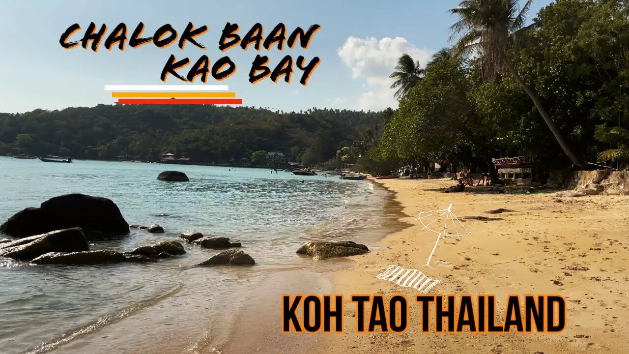 Chalok Baan Kao Bay - Quietest Beach on Koh Tao - Thailand 2023 With Drone Footage