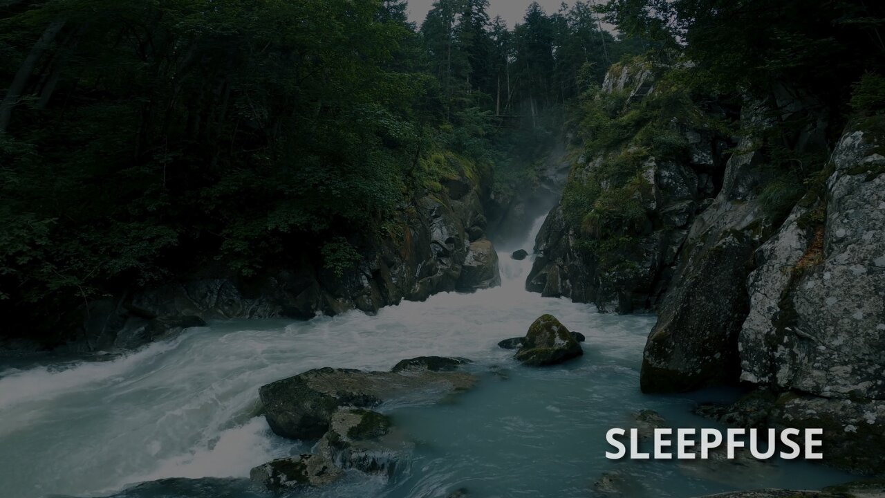 White Water Noise For Sleep and Meditation | Relaxing sounds of nature | Waterfall