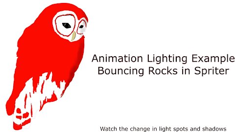 Bouncing Rocks and Gold in Spriter a Lighting Example