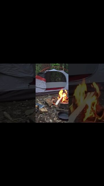 Backyard Campsite in the Appalachian Mountains! Bushcraft skills.