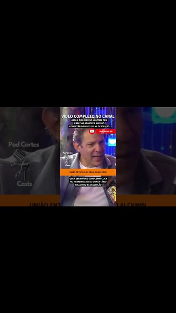 UNIÃO ENTRE LULA E ALCKMIN #shorts #lula #alckmin #geraldoalckmin #haddad #vicepresidente