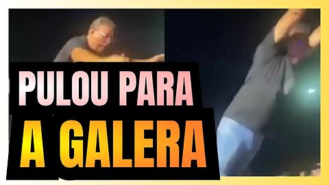 PREFEITO cearense acredita ser o SUPER HOMEM e pula no meio da galera, CAINDO DE CARA NO CHÃO