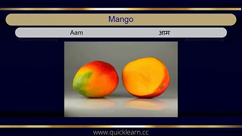 Learn Hindi through English - Fruits #hindi #hindifromenglish #languagelearning