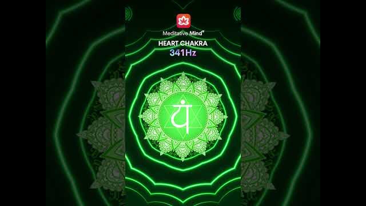 "Quick Heal" HEART CHAKRA in 1min @341Hz | #meditativemind #shorts