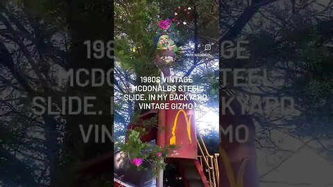 1980s steel McDonald's slide