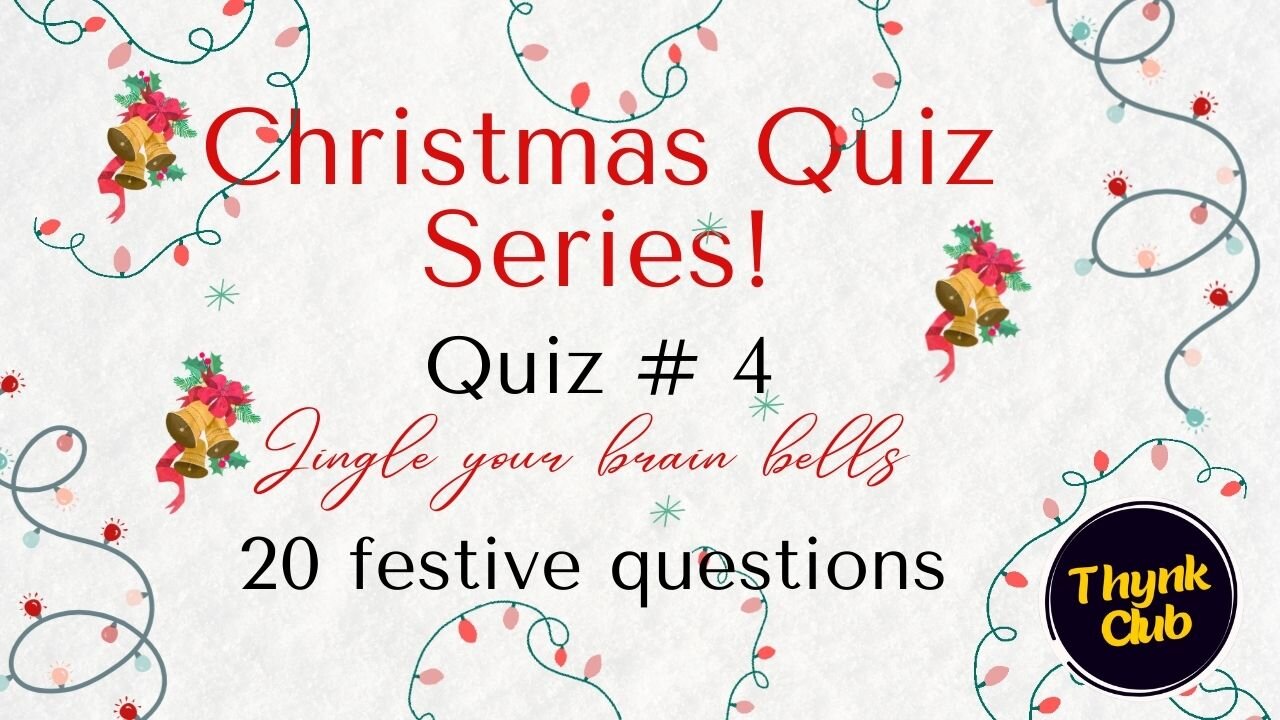 Christmas Quiz #4 - Christmas Quiz Series - General Knowledge Trivia Quiz Game Show #entertainment