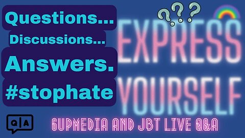 Ask us anything!! @TheKID415 joins for a Q and A. Everyone welcome, please join us. #lgbtqsupport