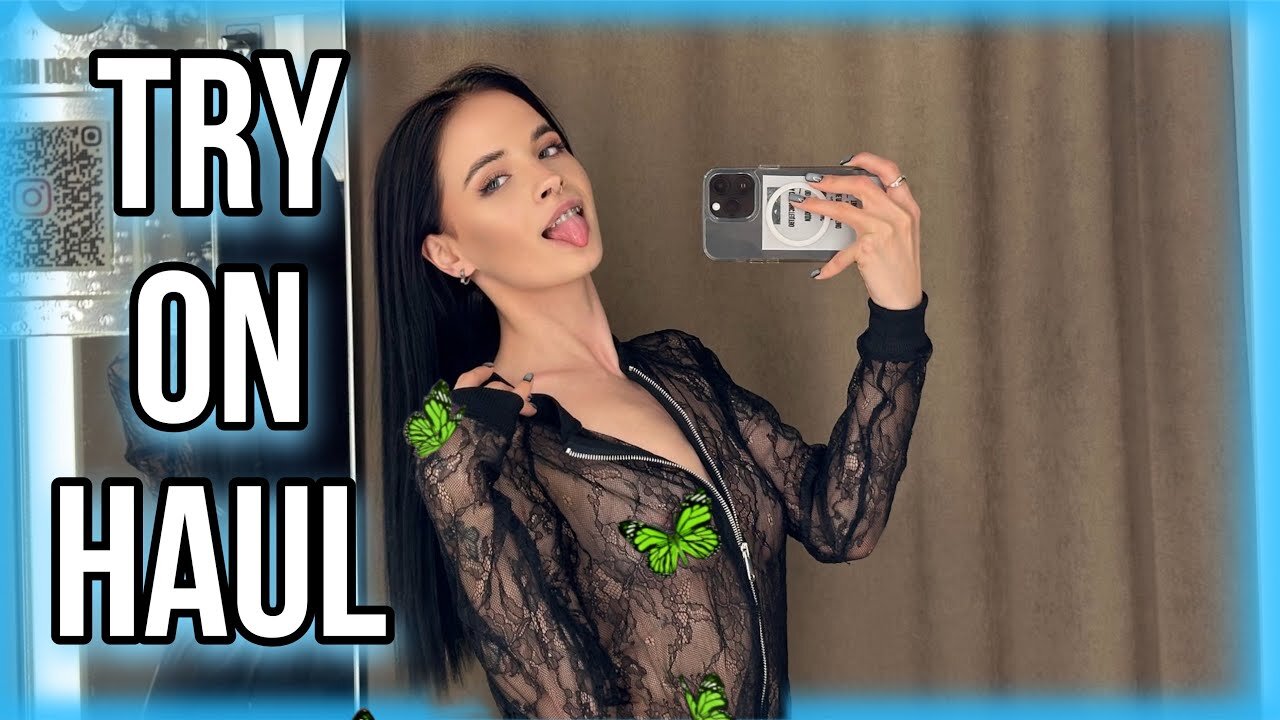 [4K] Transparent Outfits In Dressing Room | TRY ON HAUL shopping with Karina New clothes