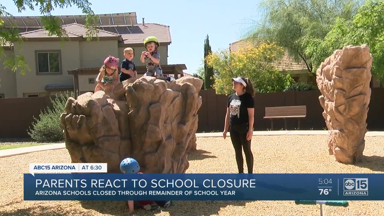 Parents react to school closures in Arizona