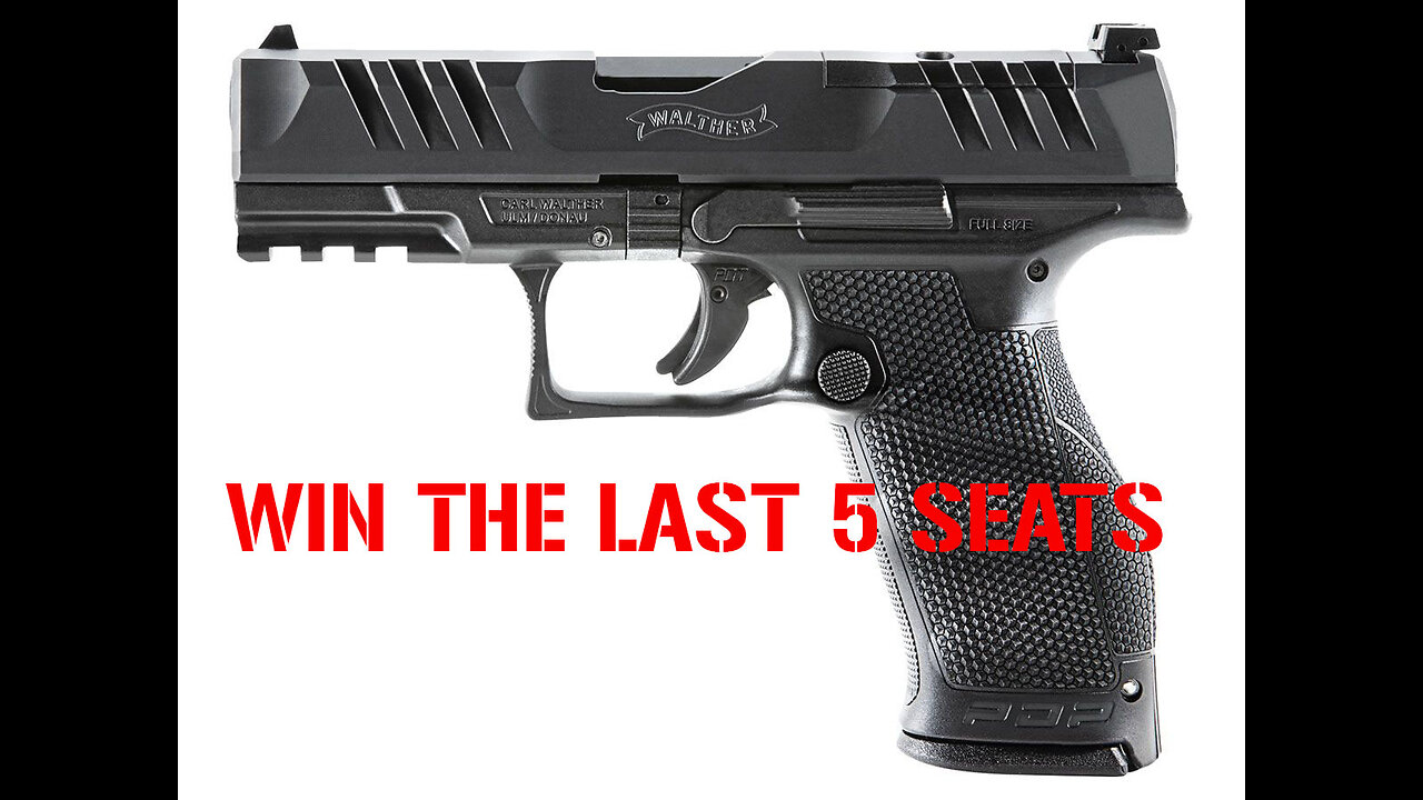 WALTHER PDP FULL-SIZE 4" MINI #3 FOR THE LAST 5 SEATS IN THE MAIN WEBINAR