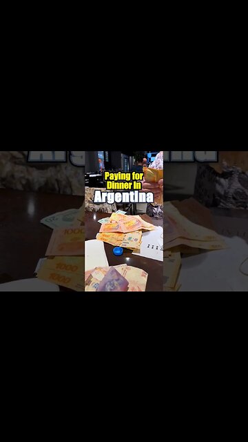 Paying For Dinner in Argentina