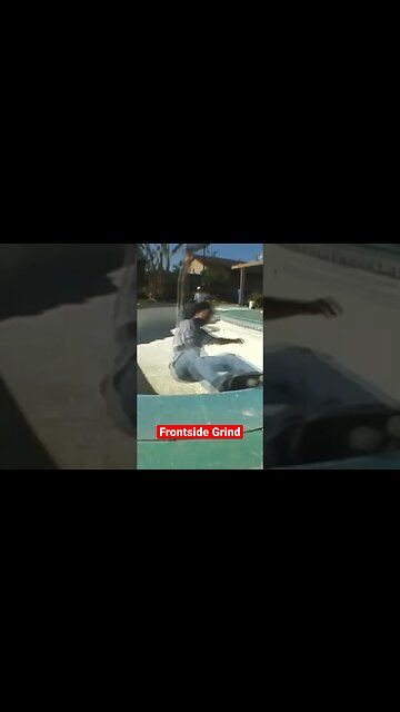 On The Lip #frontsidegrind #backyardpool ##emptypool #poolskateboarding #skateboarding #poolskating