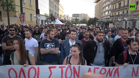 Thousands march in anti-NATO protest in Greece