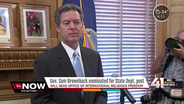 Gov. Sam Brownback nominated for State Department post