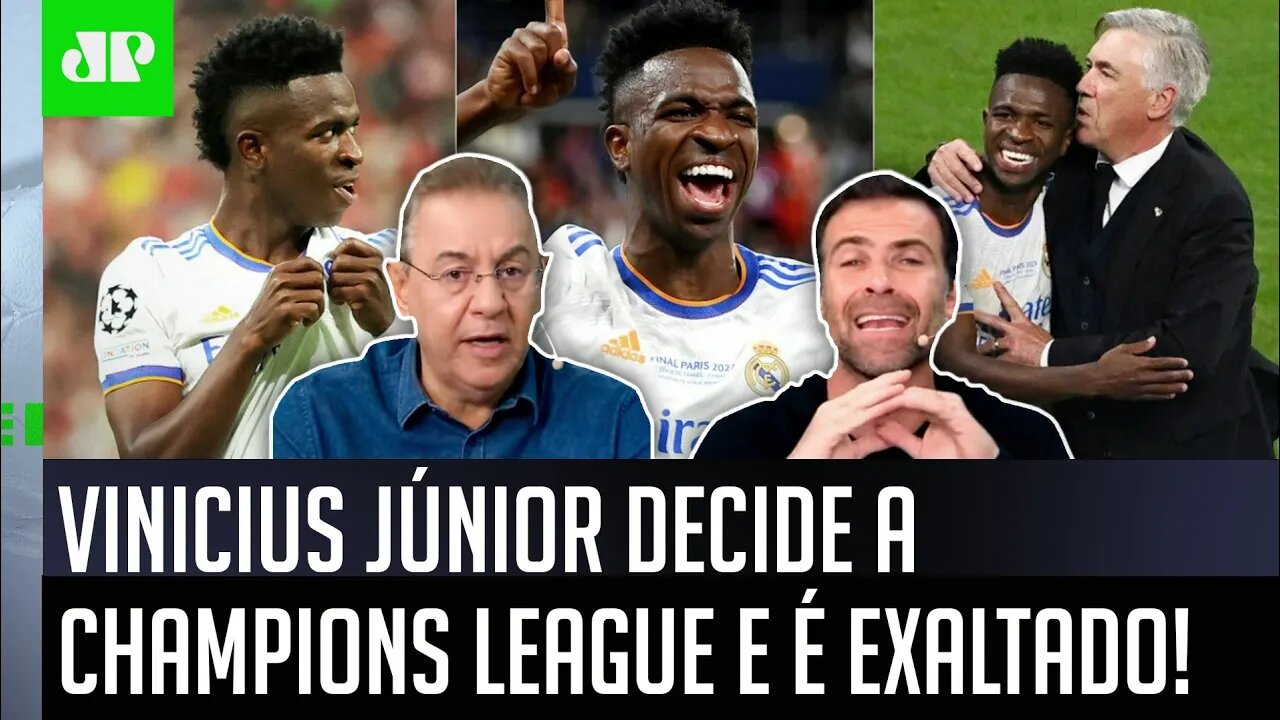 "O Vinicius Júnior CALOU A BOCA de MUITA GENTE!" Vini é EXALTADO após GOL DO TÍTULO no Real Madrid!
