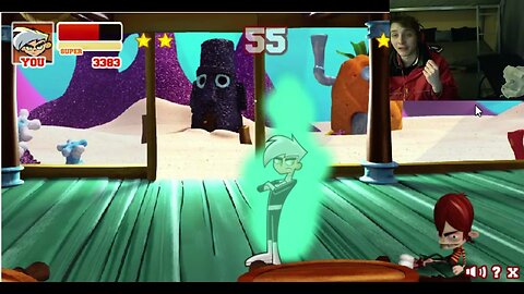 Kyle VS Danny Phantom In A Nickelodeon Super Brawl 2 Battle With Live Commentary