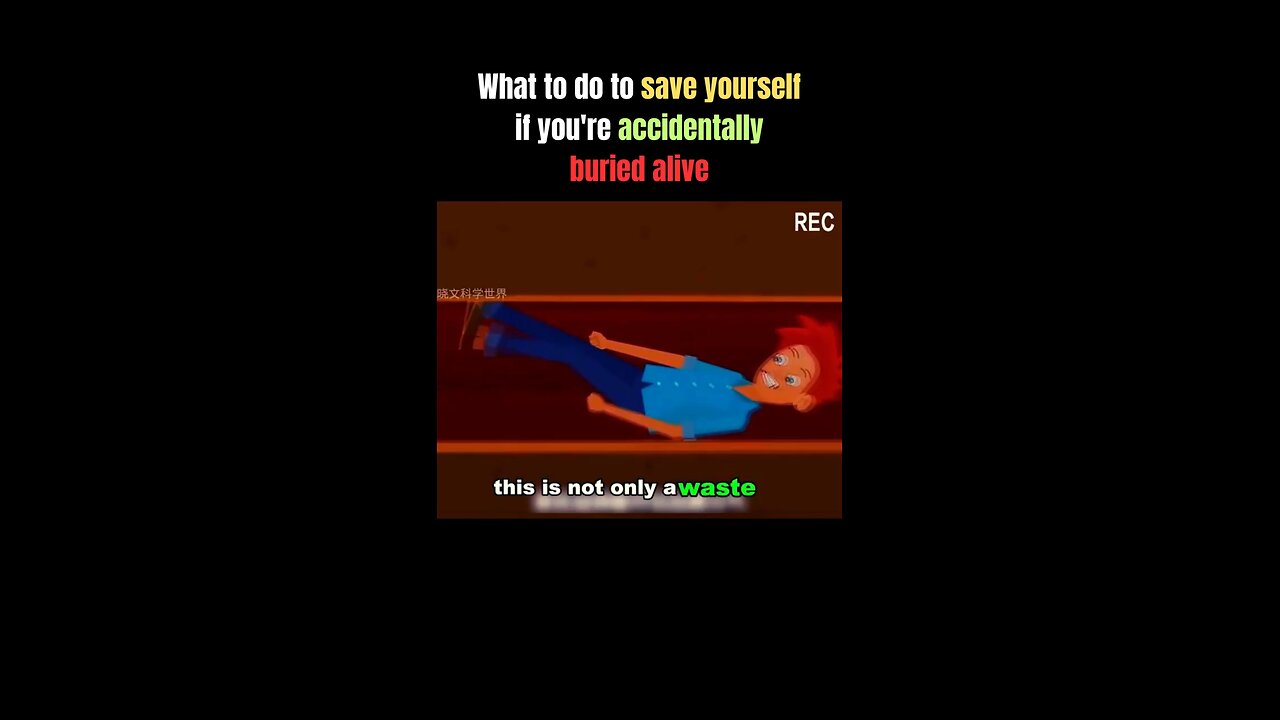 Save yourself if you are accidentally buried alive 😱😱😱😱